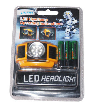 9 つの LEDs IP54 が付いている緊急の乾電池 LED Headtorch/ヘッドライト