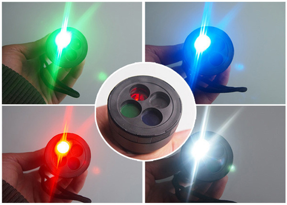 4 色 3 モード スイッチが付いている屋外の強い 170 lm のクリー族 LED の懐中電燈