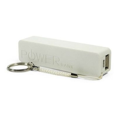 白い 2600mAh 携帯電話充満場所、携帯用力銀行 Keychain の充電器