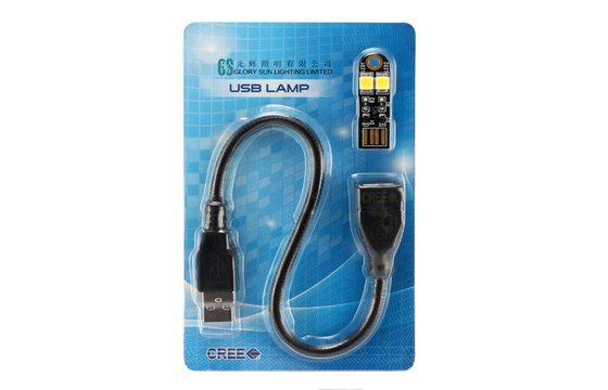 ラップトップのキーボードのための黒く/白く涼しく白い小型 USB LED ランプ