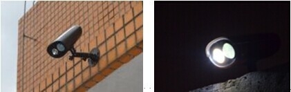 クリー族 250lm LED の太陽ヤードは、2W LED のトーチの壁の台紙によって導かれる照明設備つきます