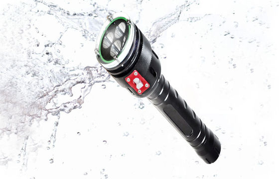 黒い 2400LM LED の飛び込みのトーチ